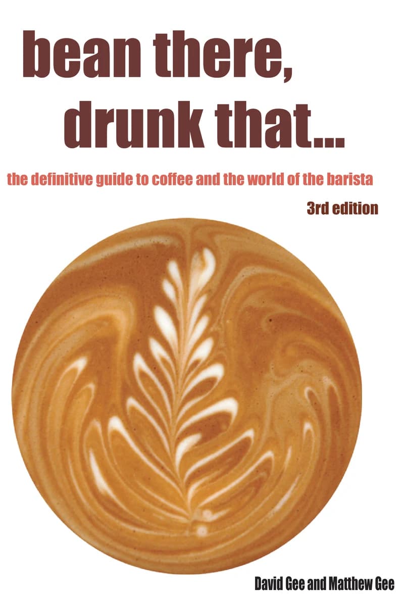 Bean There, Drunk That… book cover — latte art rosetta