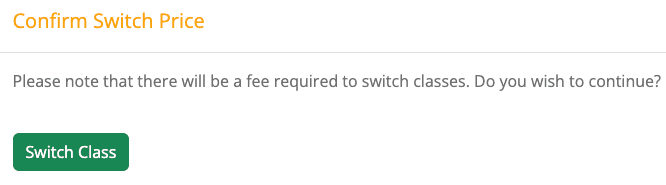 Confirm the fee applies — screenshot